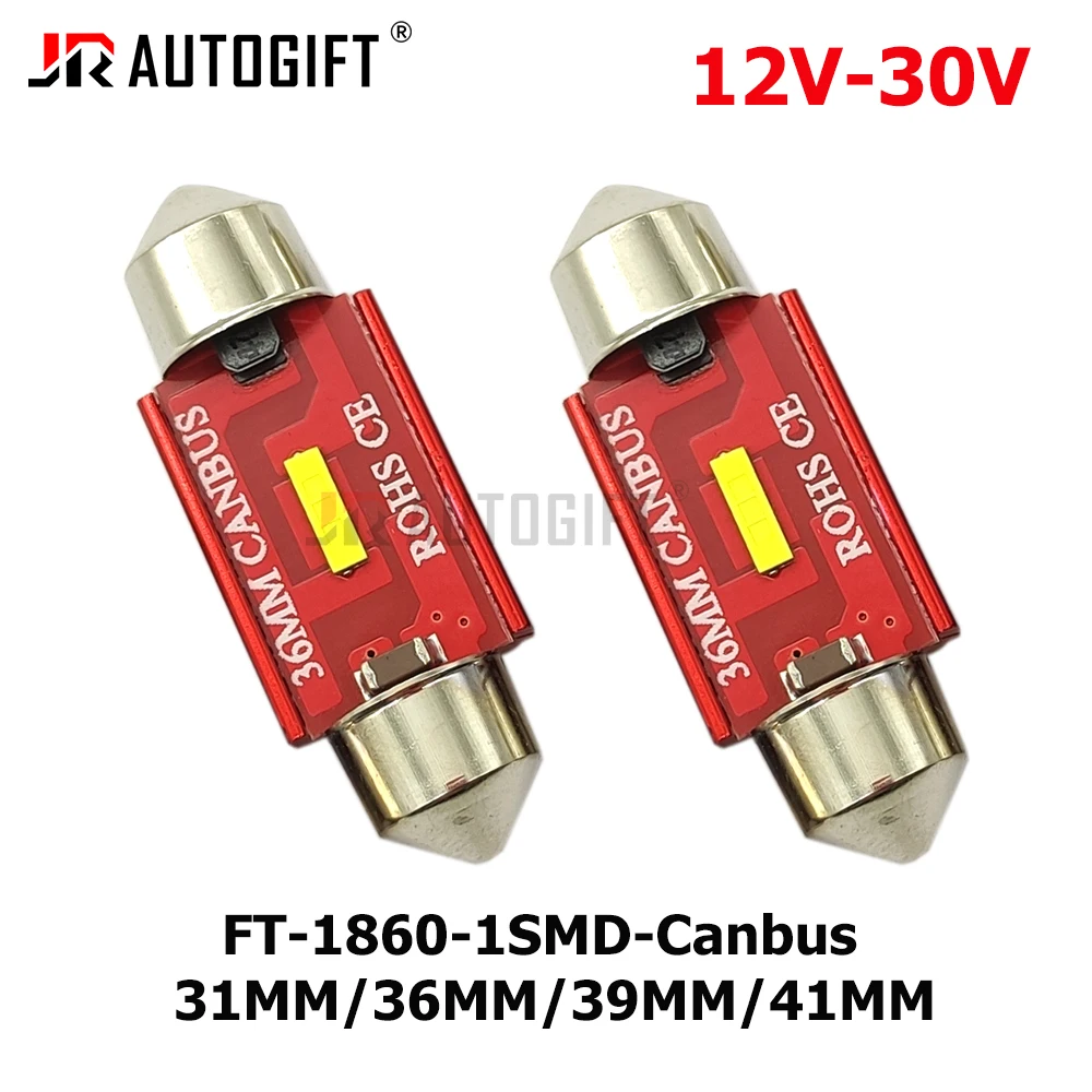 

100X C5W LED CANBUS 31 мм 36 мм 3 мм9 41 мм Festoon C10W Светодиодная лампа 12V-30VReading Lamp Автомобильный салонный купольный светильник Бесплатно ошибок