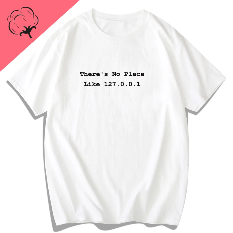 Geek Geek Male Hacker Code Farmer Programmer Programming Hello World Short Sleeve T-shirt Breathable and Comfortable Cotton tee