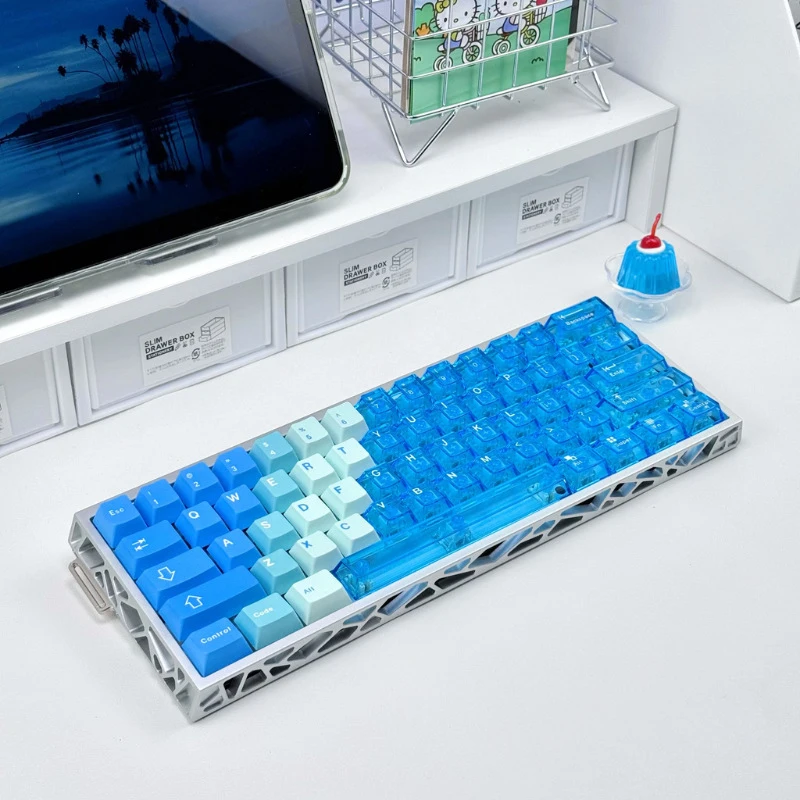 

Hawaiian Snow Mountain Keycaps Original FactoryPBT+PCCustomized keycaps with five-sided sublimation printingwooting