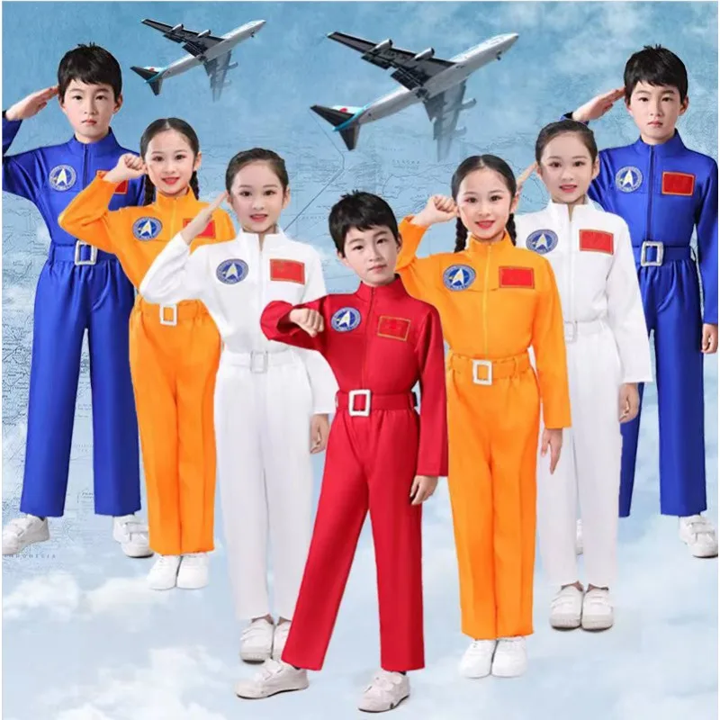 

New Pattern Christmas Game Astronaut Cosplay Costume Role-Playing Halloween Carnival Full Dressing Kids Space Suit Birthday Gift