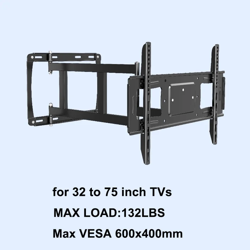 

Full Motion TV Wall Mount for 32-75 inch TVs, Corner Articulating TV Mount Bracket with 29 inch Long Arm Extension, Swivel, Tilt