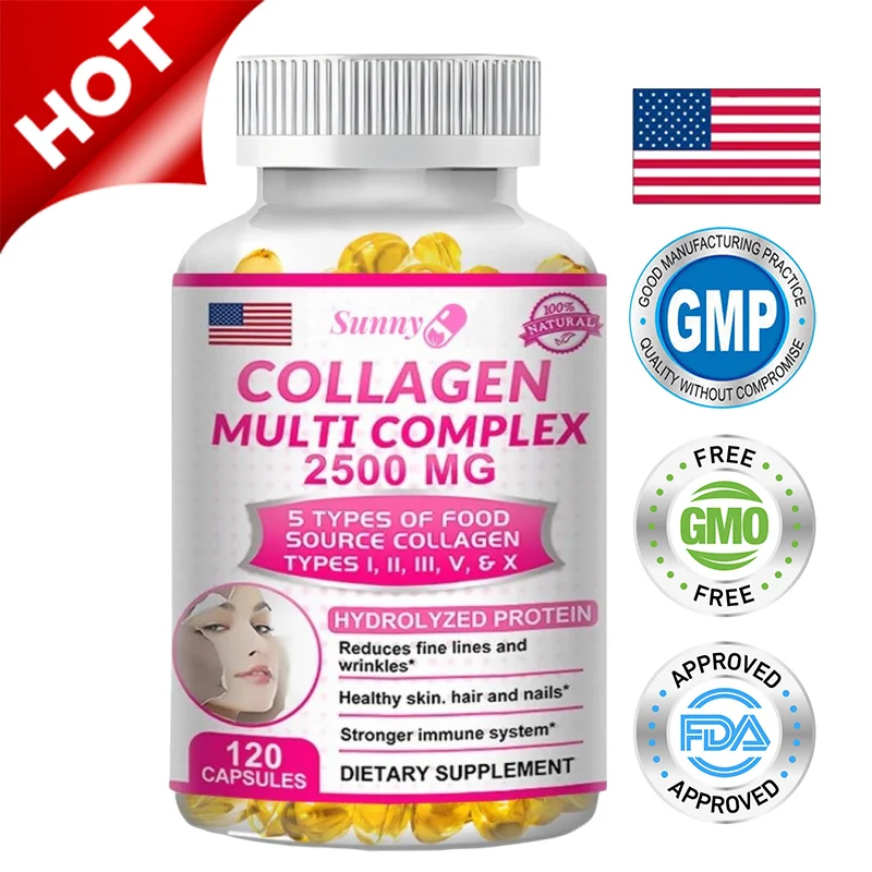 Hydrolyzed Collagen Supplement - for Healthy Hair and Skin, Antioxidant Dietary Supplement, Non-GMO