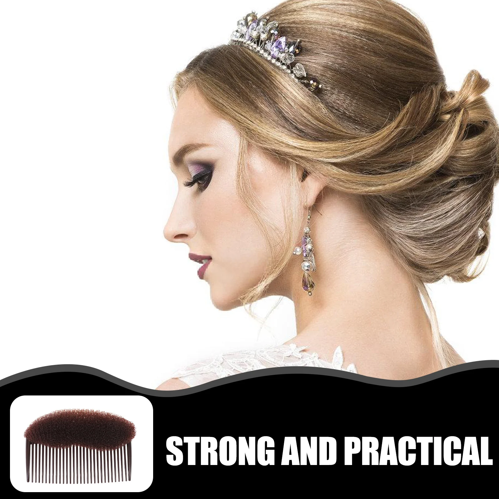 

4 pcs Volume Inserts Hair Bump Up Bun Maker Insert Comb Beehive Styler Shaper For Diy Hairstyle Hair Accessories