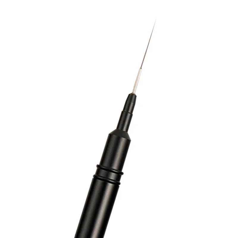 1/6 قطعة 5/7/9/11/15/18 مللي متر مقبض أسود الفن بطانة دهان داي فرشاة رسم خطوط شريط زهرة اللوحة القلم UV فرشاة جل #3