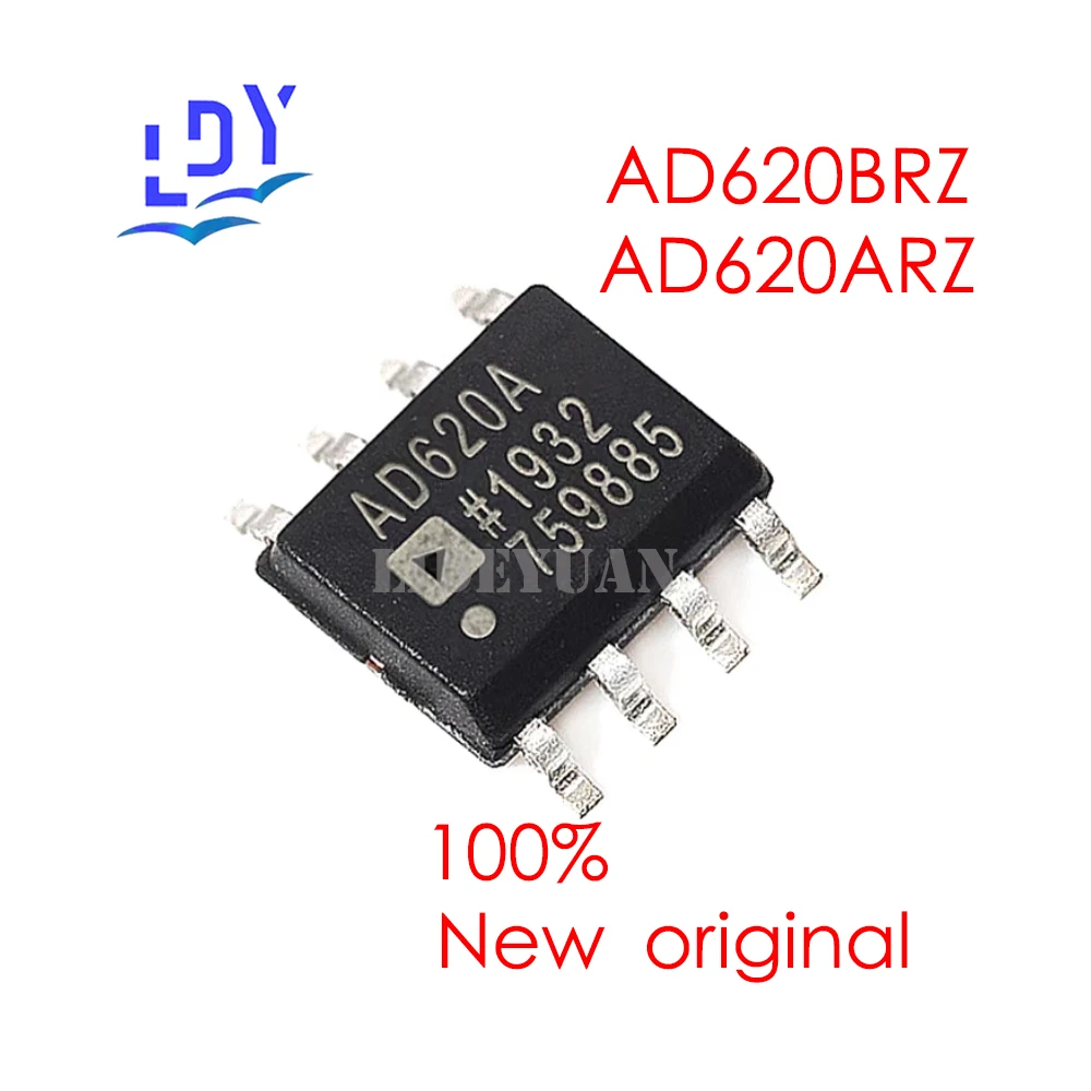 10PCS AD620ARZ AD620BRZ Instrumentation amplifier chip amplifier chip encapsulation SOP8 AD620ARZ Industrial and civil level