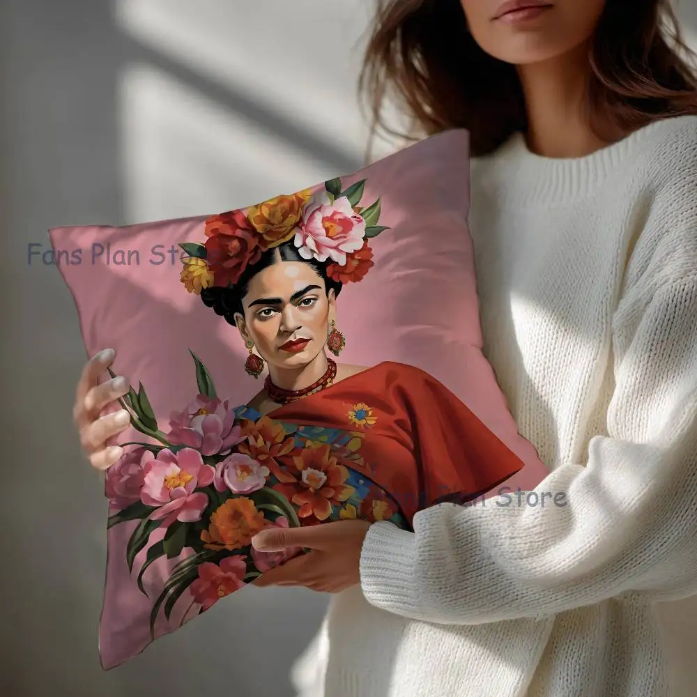 Fashion F-FridaS-S K-Kahlo Pillow Case Cushion Cover Home Decor Birthday Gift Pillowcover
