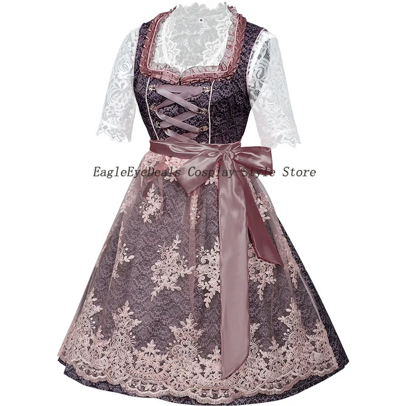 النساء البالغات، مقاس كبير، أزياء مهرجان أكتوبر، أزياء البافارية الألمانية التقليدية، فساتين، أزياء الهالوين، بدلات ضرب