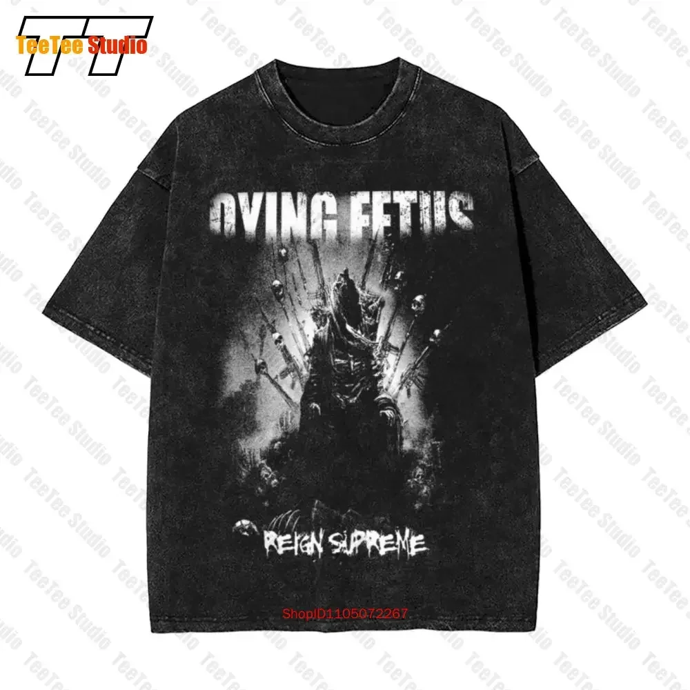 جديد D T G خمر المتضخم تي شيرت الموت الجنين في الخنادق حجم S M L Xl 2 3 4 5 6 7Xl 8NWR #1