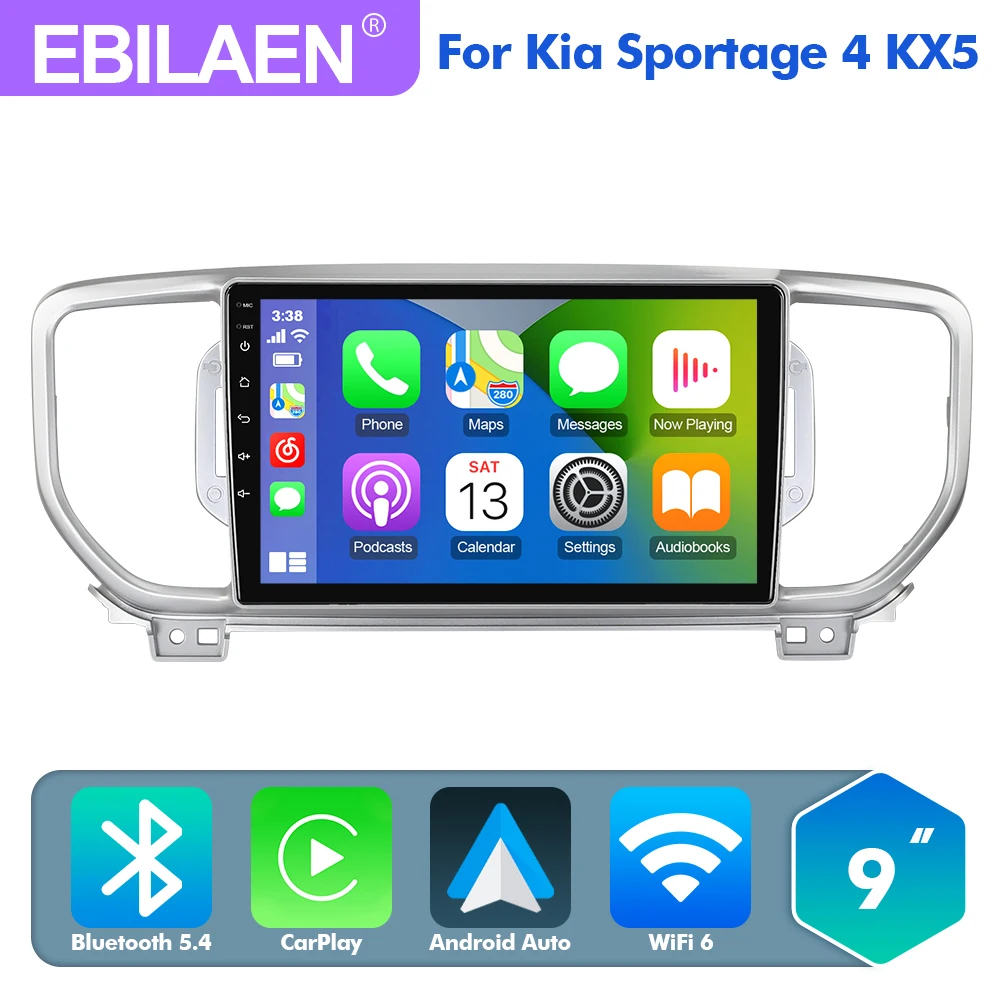 EBILAEN Android 13 Car Radio For For KIA Sportage 4 KX5 2016Multimedia MP3 Player GPS RDS Navigation Carplay Autoradio 4G FM