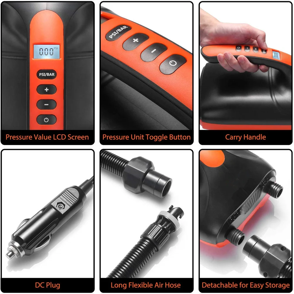 Draagbare SUP Elektrische Luch - Paddle Board Electric Pump 20Psi recensie en prijs