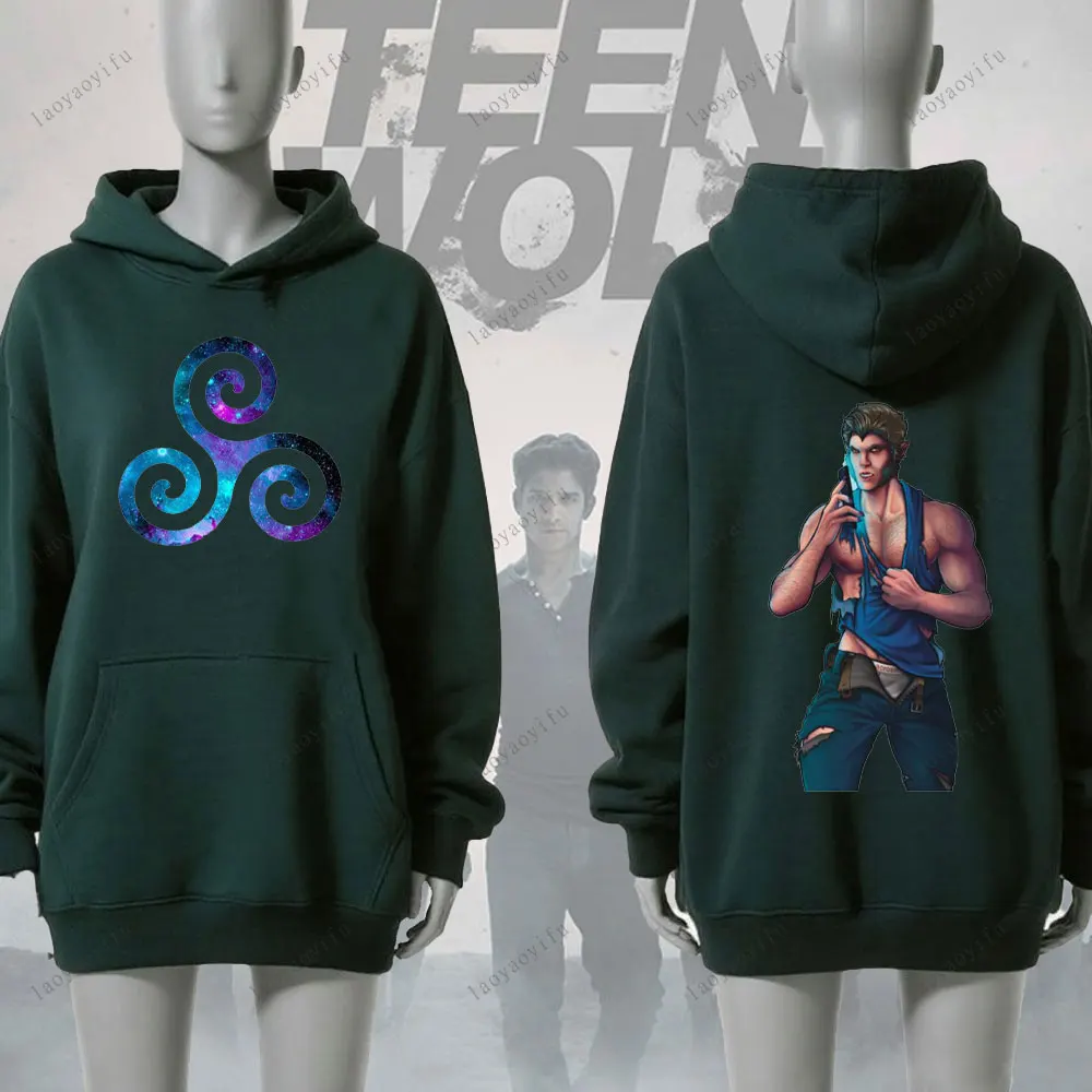 في سن المراهقة وولف هوديي موضة طباعة البلوز الرجال عادية بسيطة تنوعا البلوز البلوز الخريف والشتاء الدفء رياضية #6