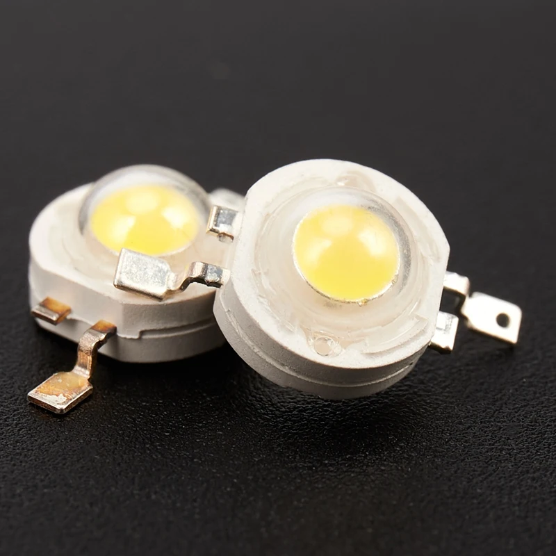 Promotion! 20Pcs High Power Led Diodes 1W Ultra Bright 3000K 100-120Lm Brightness Warm White Led Lamp Beads