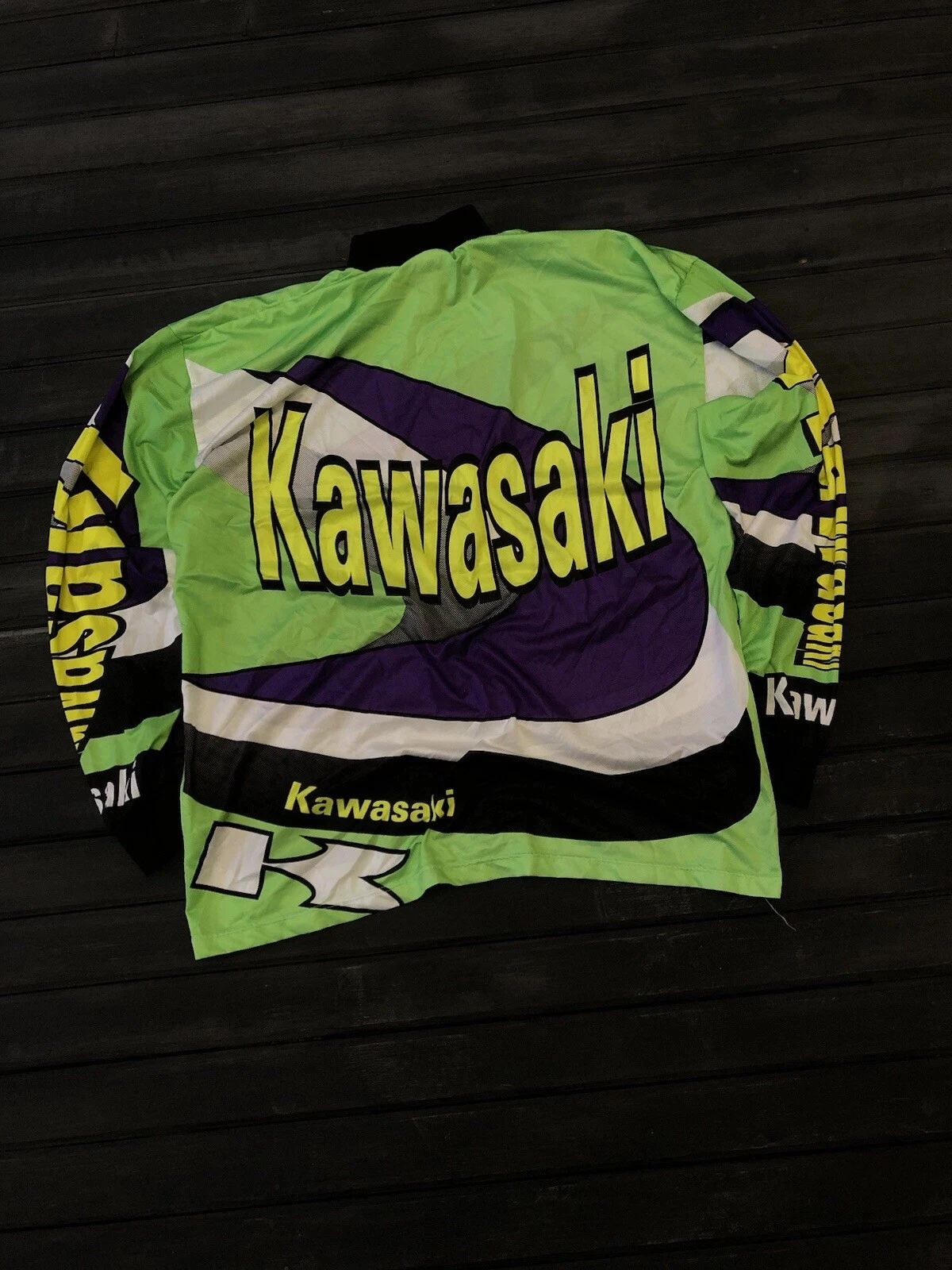 

Kawasaki мотоциклетная гоночная команда футболка с длинными рукавами для мужчин и женщин весна осень спортивная футболка детская одежда топы