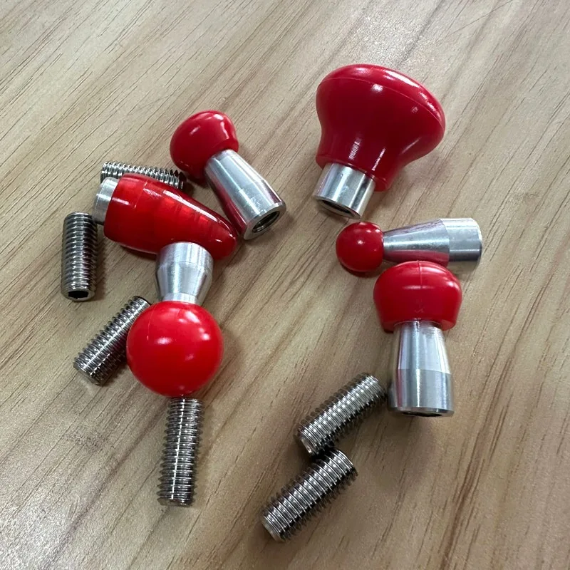 6Pcs M8 Thread Car Dent Repair Tool | Leather Hat Hammer Replacement Head Hook Top Pit Repair Accessories