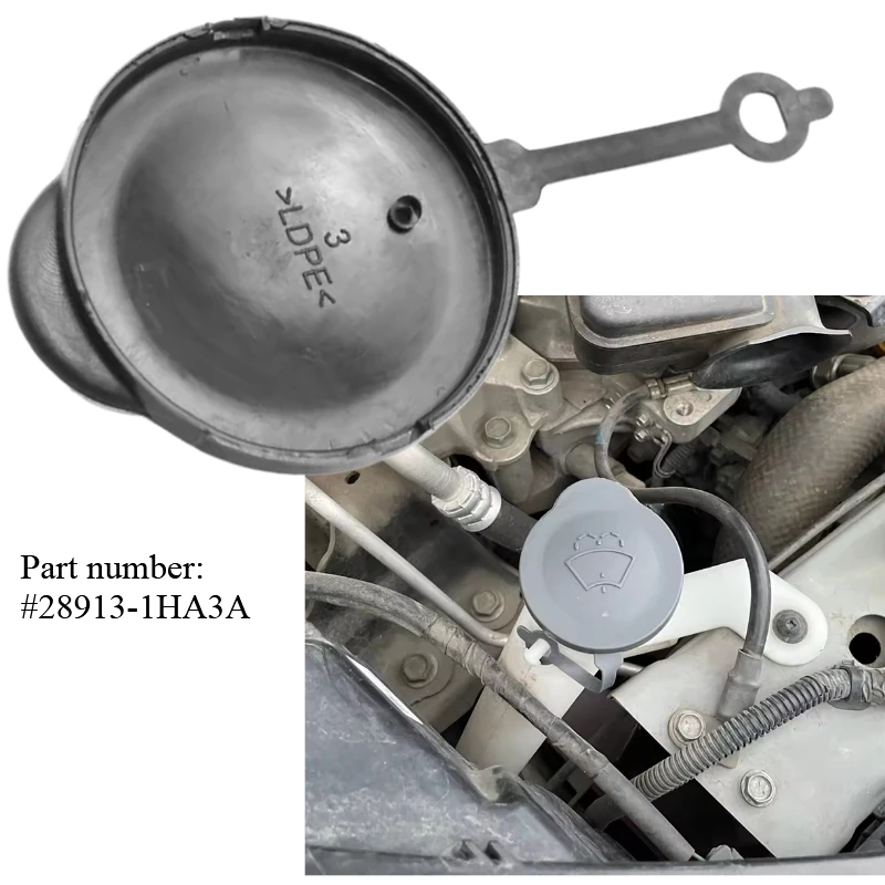 Plástico 28913-1HA3A limpiaparabrisas de coche lavadora depósito de líquido tapa de tanque tapa de botella para Nissan Micra March K13 2011-2022