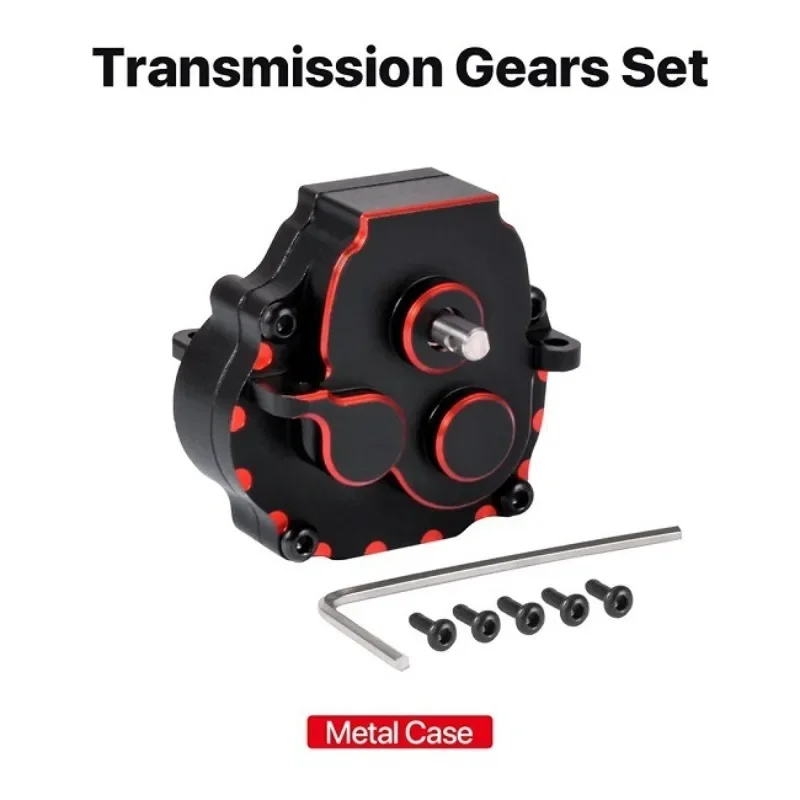 Pour 1/18 TRX4M RC pièces de mise à niveau de voiture sur chenilles boîte de vitesses de Transmission en métal boîtier de boîte de vitesses