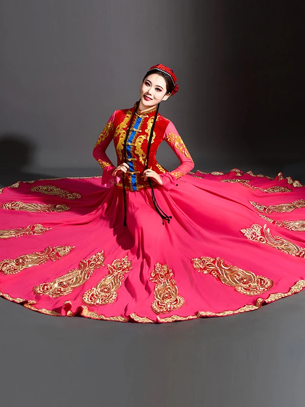 jupe-de-spectacle-de-danse-ethnique-ouigoure-pour-femmes-costume-de-danse-du-xinjiang-vetements-de-scene-traditionnels-nationaux-de-20-a-50-ans