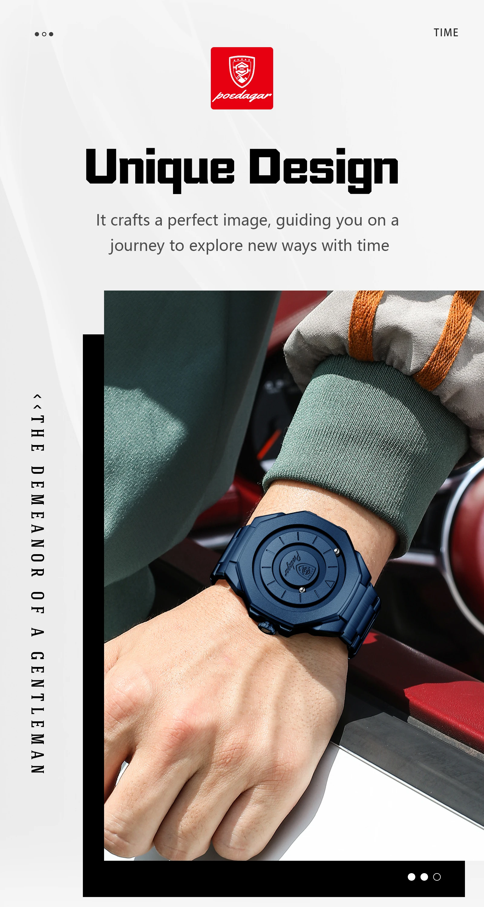 POEDAGAR Top Kreative Herren-Armbanduhr, Modische Wasserdichte Edelstahl-Herrenuhr, Quarz, Neue Business-Herrenuhren, Reloj Hombre – Detail 14