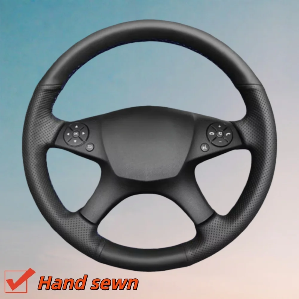 Customize Non-Slip Microfiber Leather Car Steering Wheel Cover W204 2007 - 2011 Steering Wrap Cover For Mercedes Benz C-Class