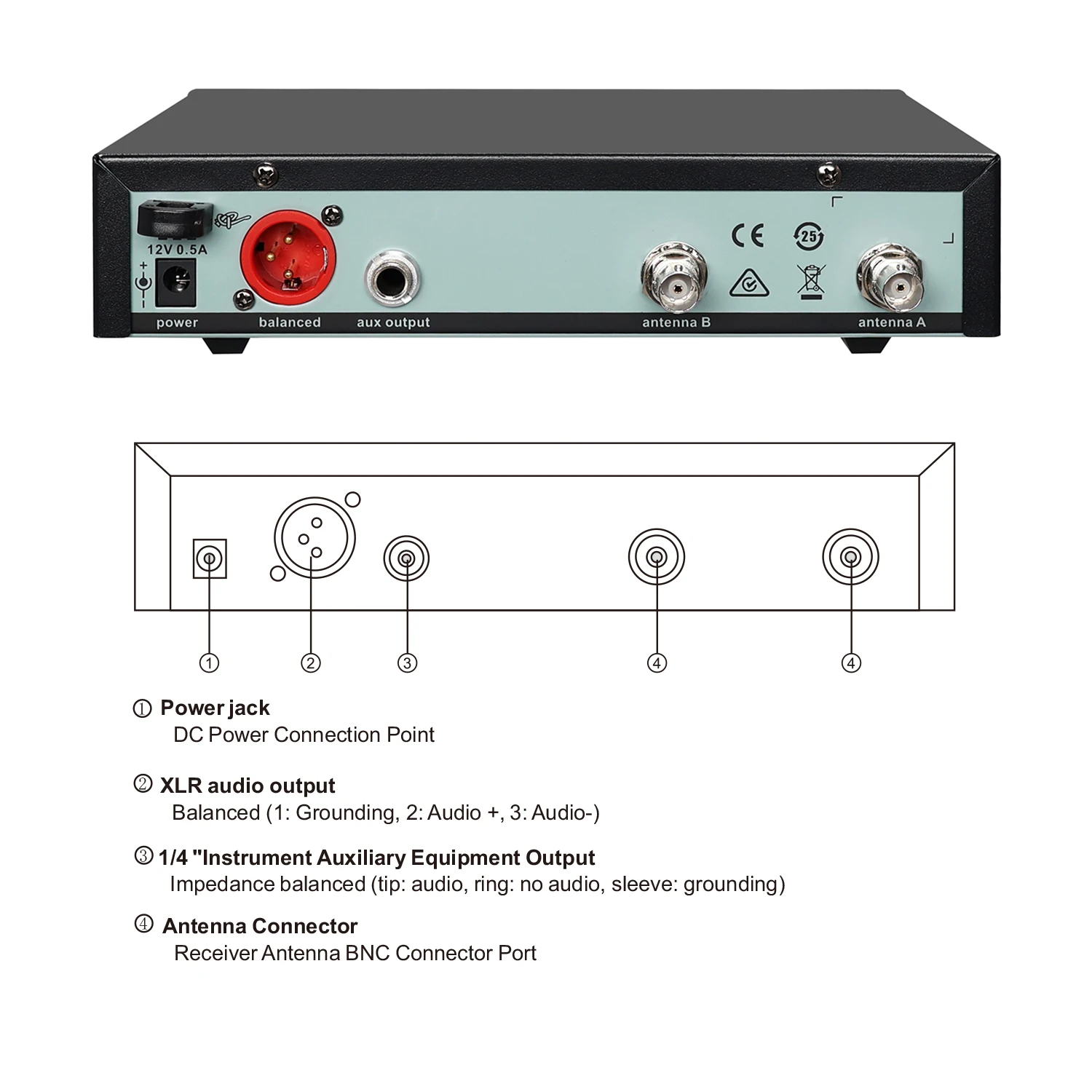 Leicozic AD4D-S KSM11 مكثف ميكروفونو ميكروفون أحادي القناة لاسلكي تنوع حقيقي لأداء المسرح 500/600/900 ميجا هرتز