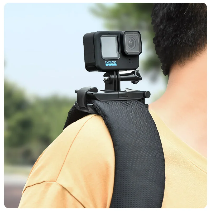 Backpack clip 360 degrees rotate firmly fixed bracket for dji pocket 2/osmo pocket / action 2 /gopro/insta360 action camera