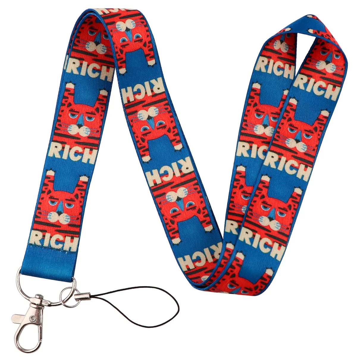 B1740 Animals Style Cat Lanyard For keys The 90s Phone Working Badge Holder Neck Straps With Phone Hang Ropes webbing ribbon