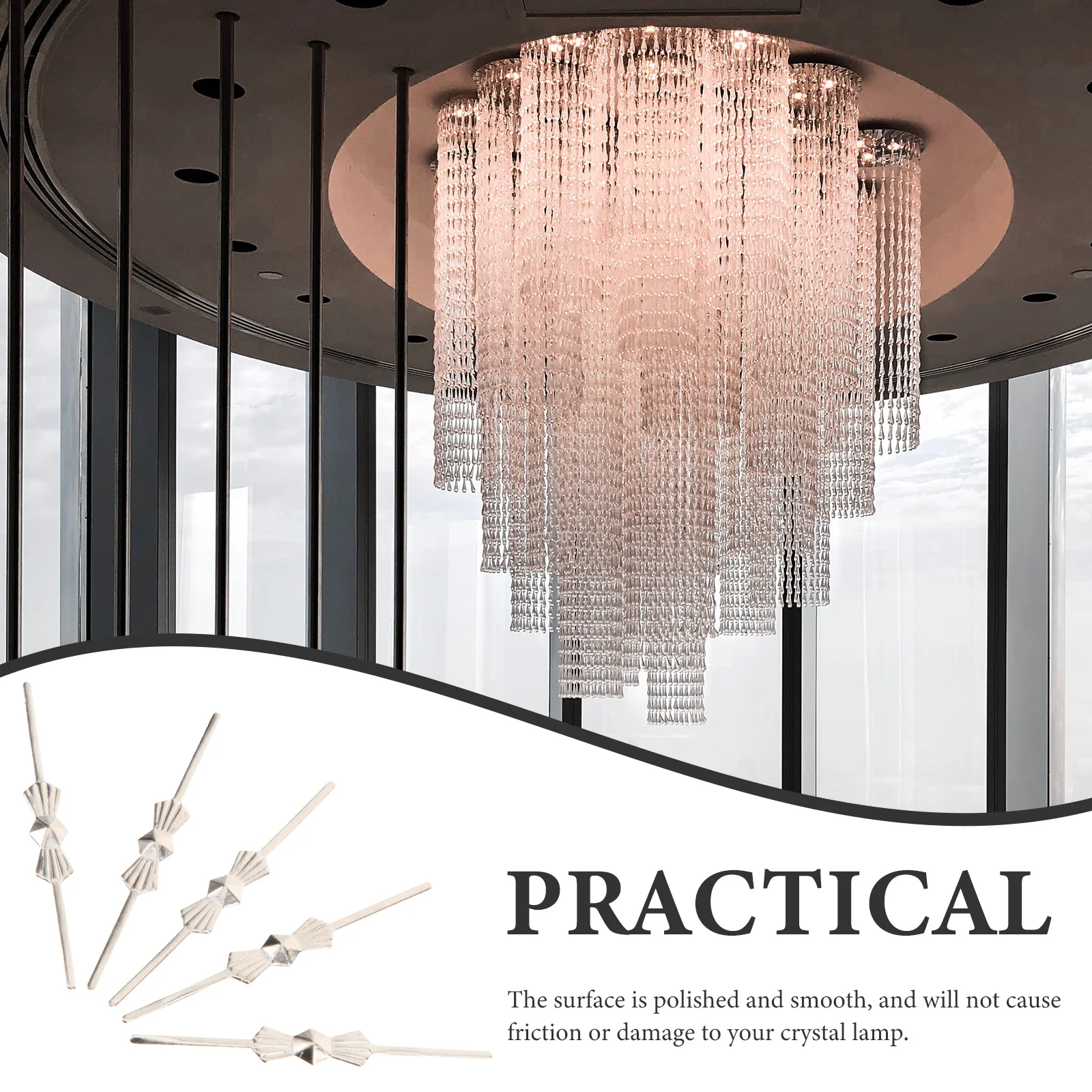 

140Pcs Reliable Chandelier Connector Clips for Pendant Lamps and Home Decor Bowtie Clips for Chandelier Clip Fastening