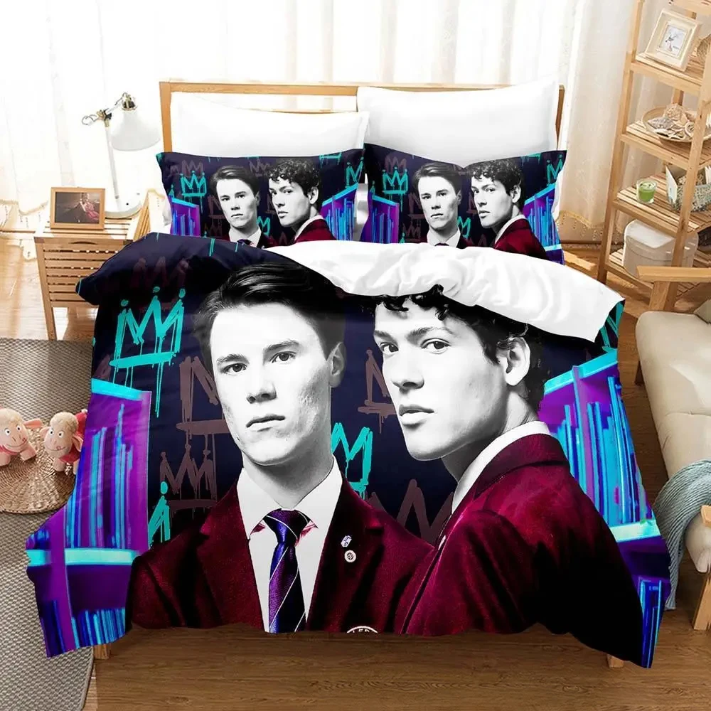 Young Royals TV Boys Bed Cover Single Twin Full Queen King Size Aldult Anime Bedspread Duvet Cover Bed Set Quilt Cover Pillowcas