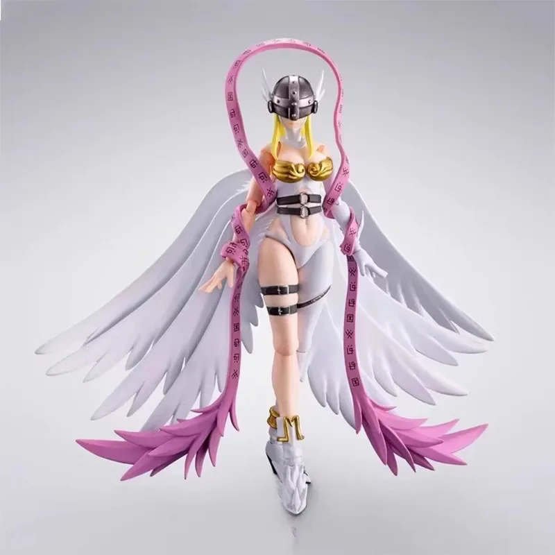 In Stock Bandai Original Genuine Digimon Adventure Angewomon SHF Anime Action Figure Model Toys Gifts Collectible