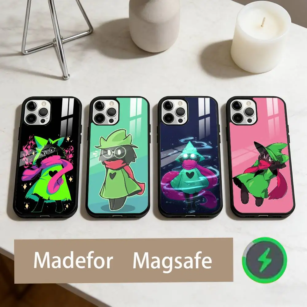 

R-RPG Game D-Deltarune R-Ralsei Phone Case For iPhone17,16,15,14,13,12,11 Plus,Pro Max Magnetic For Magsafe Wireless Charging