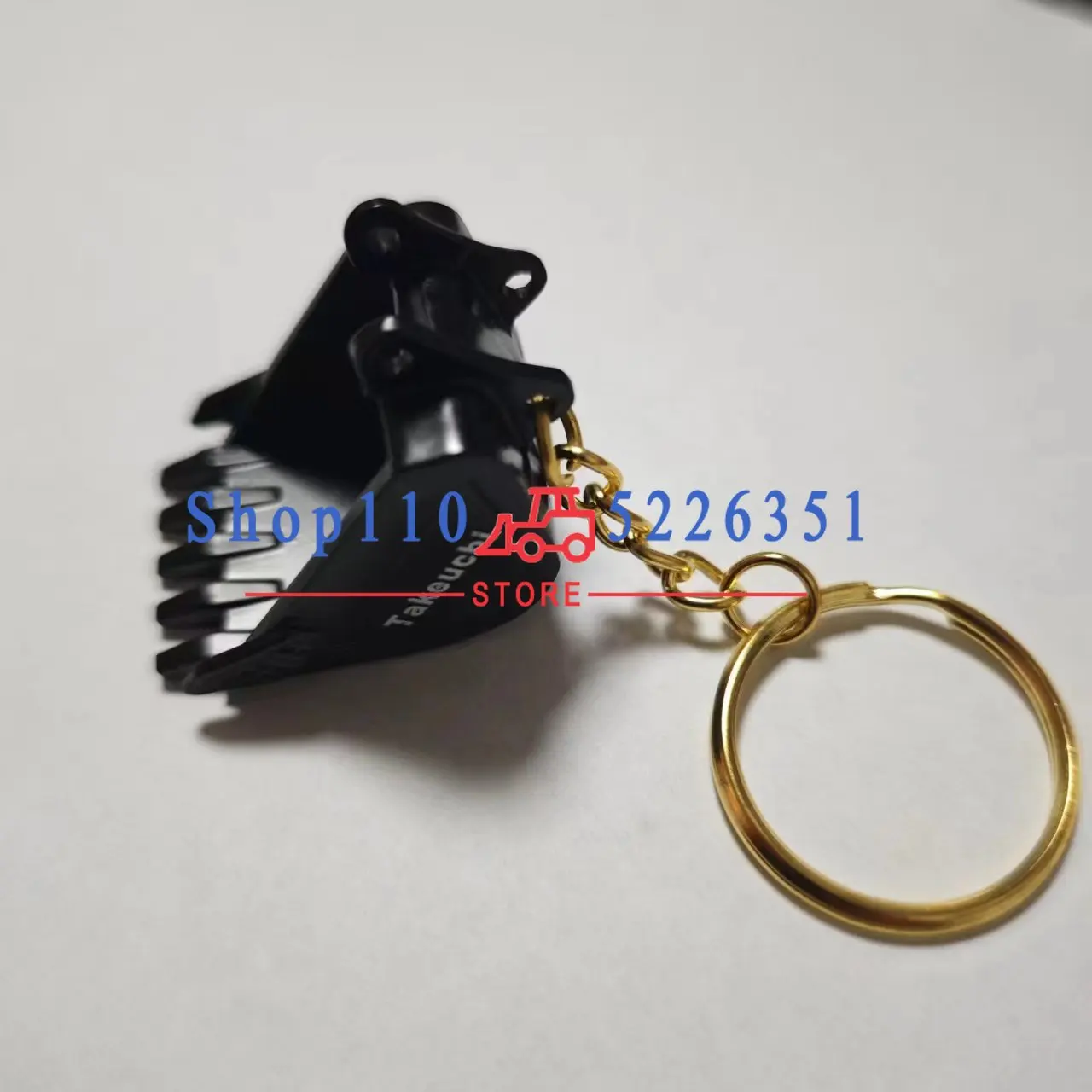 2PCS H806 Keys Excavator Keychain for Takeuchi 60/75150/160/175/180 Fuel Tank Cover Ignition Switch Start Key