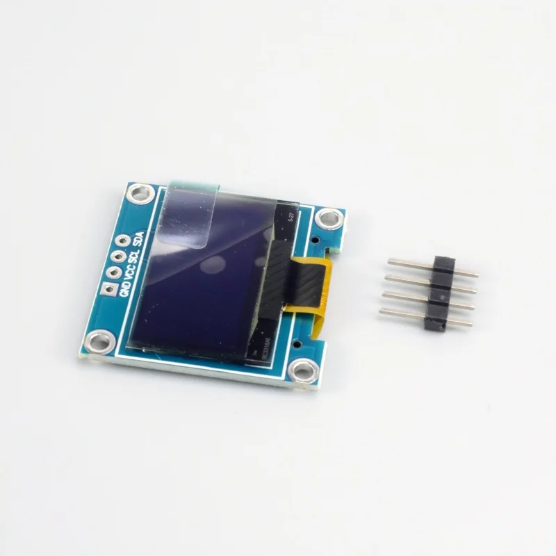 1 قطعة 0.96 وحدة شاشة LCD زرقاء وبيضاء مع واجهة IIC ، 128X64 IIC الاتصالات شاشة OLED صغيرة