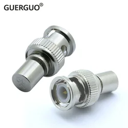 2Pcs 50Ohm 75Ohm BNC Connector for CCTV BNC Male Plug Termination Dummy Load RF Coaxial Adapter