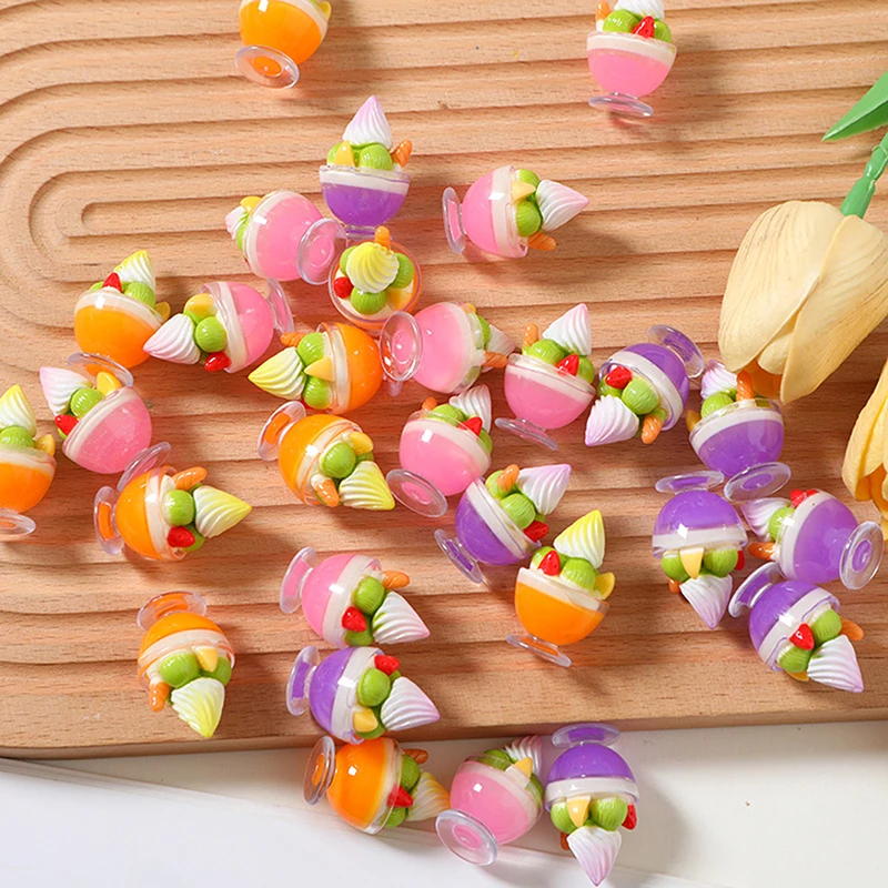 

6Pcs/set Dollhouse Mini Sundae Ice Cream Cups Toys Miniature Dessert Model Accessories Home Decor Decoration（Random）