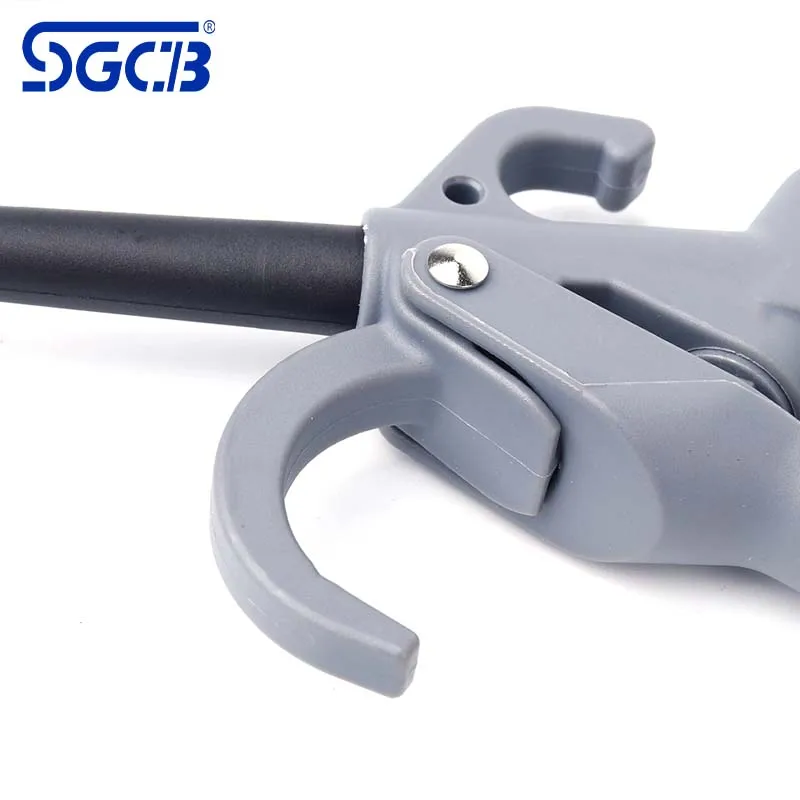 SGCB Pro High Pressure Air Blow Gun 230 Max PSI High Power Bent Nozzle Gun Adjustable Auto Interior Cleaning Dust Blowing Gun