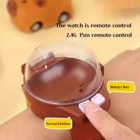 3D Cartoon Children RC Car Mini Watch Toys USB Charging Cute Pet Car Kapibala Watch Electric Toy Plush Remote Control Toy