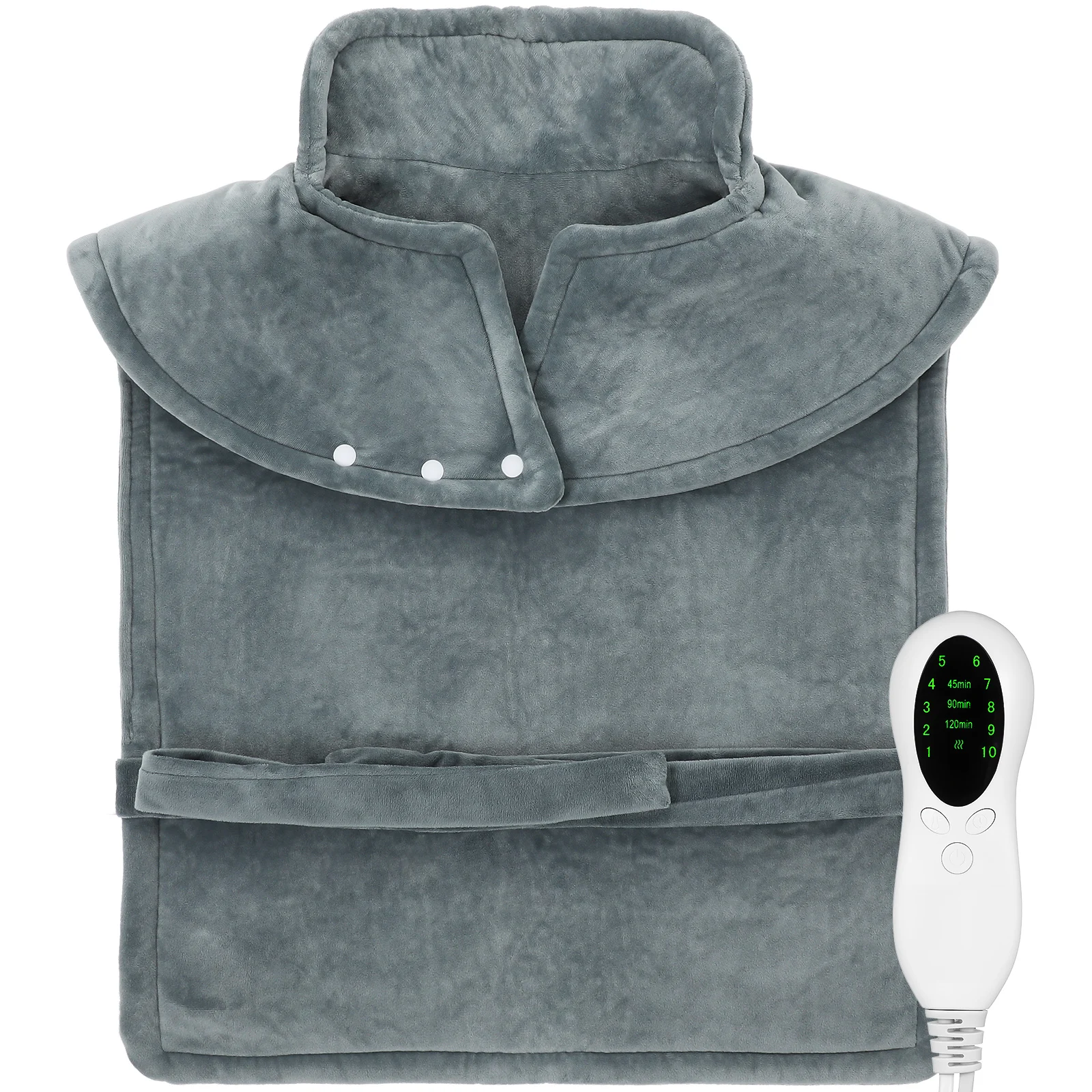 

Electric Heated Shawl Heating Pad Neck and Shoulder The Back Synthetic Fiber Warm Wrap