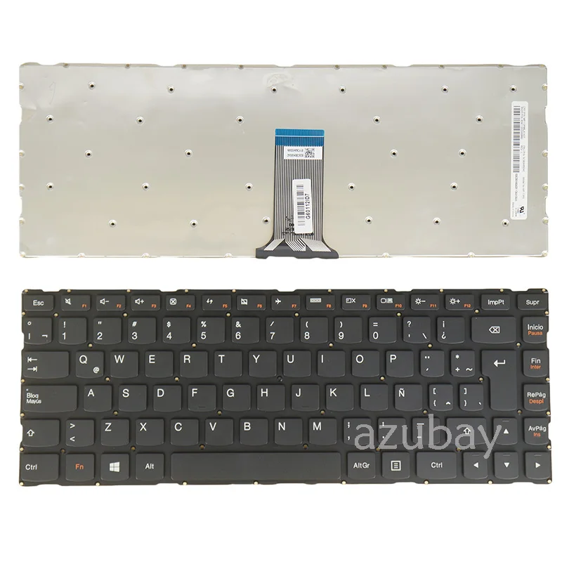 Laptop Keyboard for lenovo YOGA 500-14IBD， 500-14IHW， 500-14ACL， 500-14ISK， LA Spanish，Black