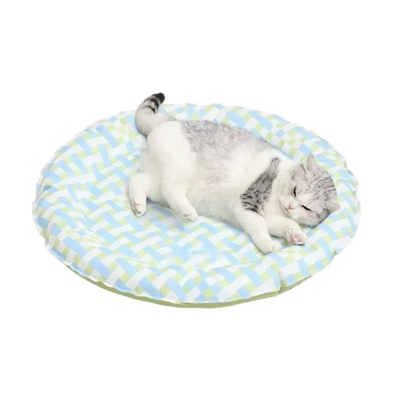 Cobello Classic Solid Oxford Fabric Custom PVC Pet Cooling Gel Ice Pad Non-Toxic Self-Regulating Washable Dog Bed Summer Sleep