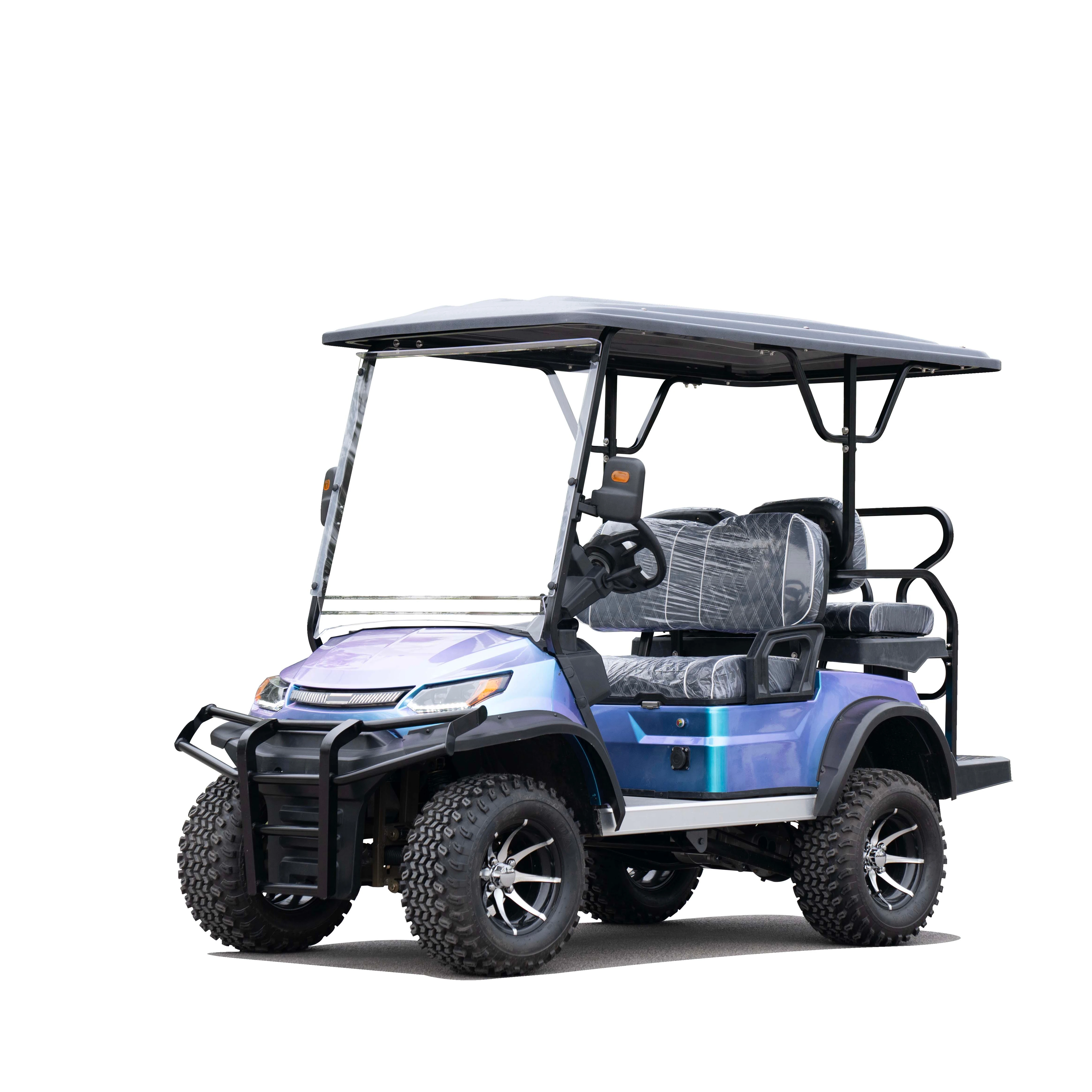 عربة جولف كهربائية صينية للبيع 48 فولت/60 فولت/72 فولت ليثيوم مخصص 4 مقاعد عربات جولف كهربائية على الطرق الوعرة عربة جولف #1