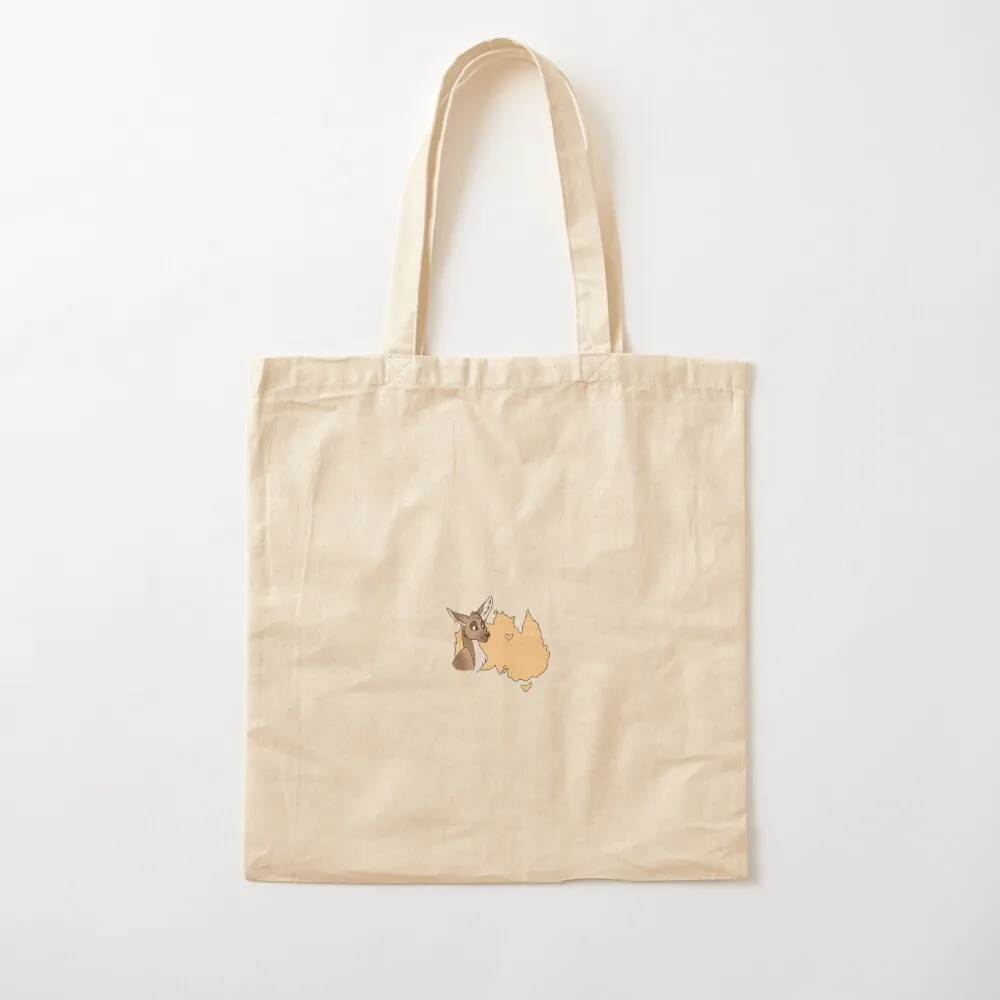 

Love Australia - Kangaroo Tote Bag custom bags custom canvas bag Canvas Tote Bag