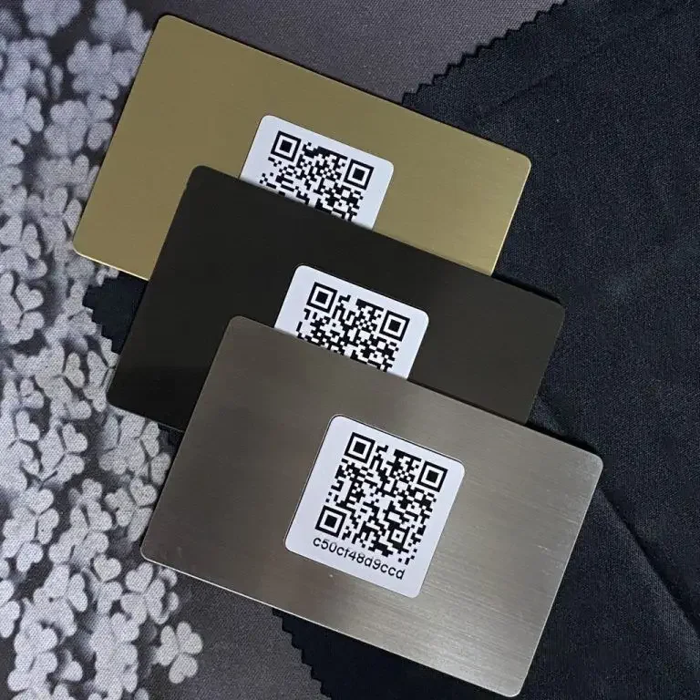 

Визитные карточки из нержавеющей стали с цифровой печатью NFC RFID Визитные карточки Металлические визитные карточки с вашим логотипом