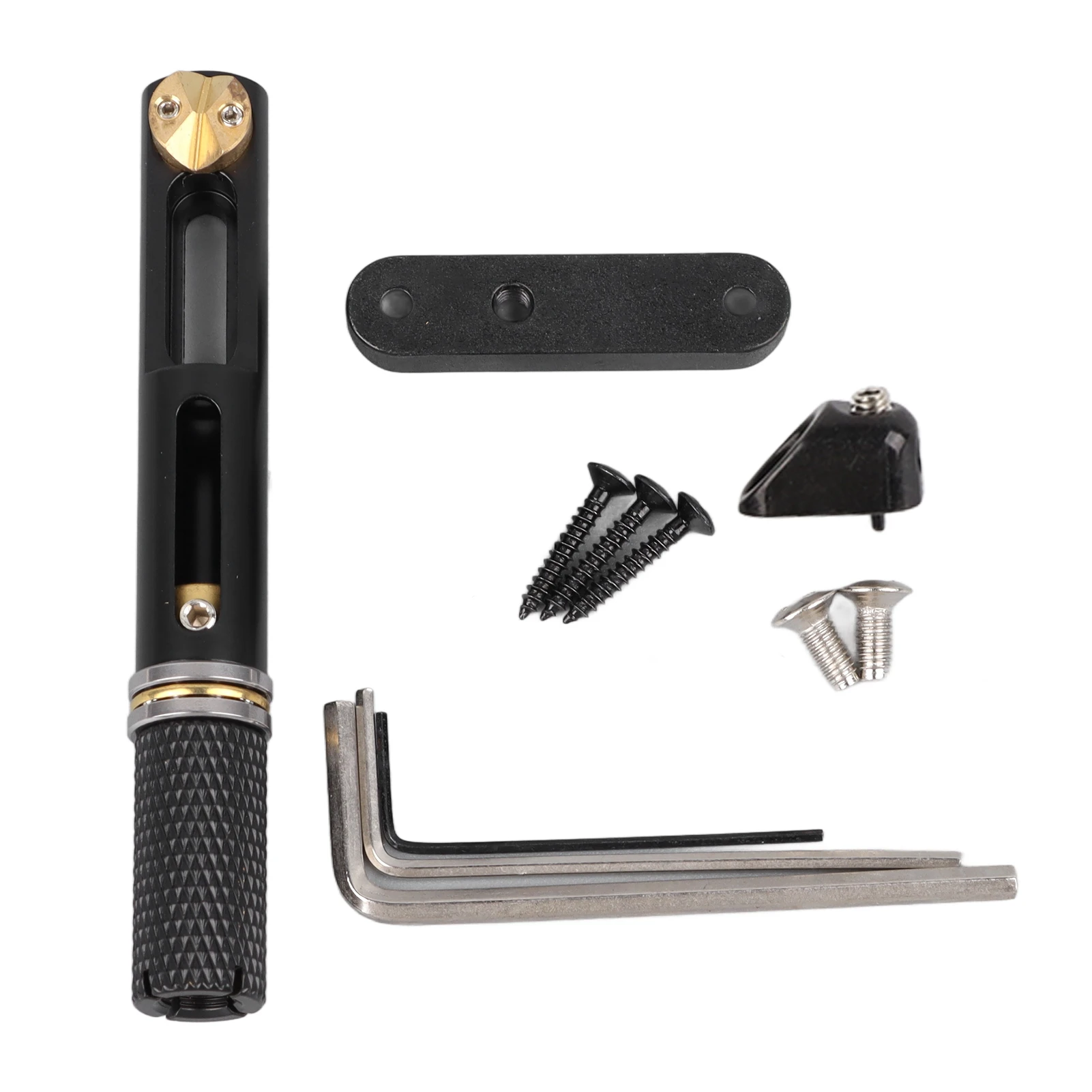 

Individual Bridge Metal Single String Saddle Tailpiece Headless Fanned Fan Bridge for 5 6 String Guitar Bass with 1 Bridge 3