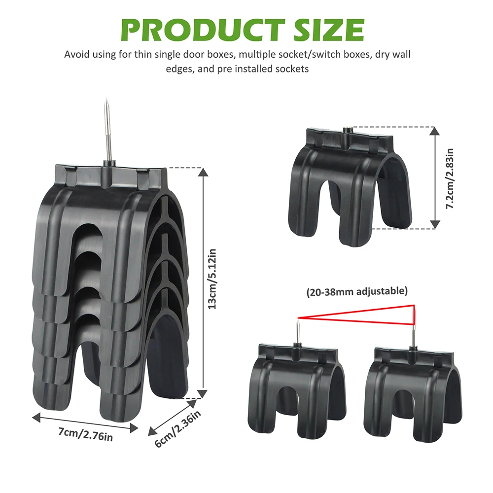 Plastic Outlet Marking Tool Accurately Dry Wall Socket Positioner For Living Room