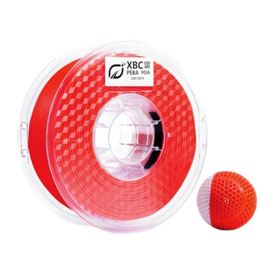 

3D printer filament for functional prototypes and wearables PEBA material black high rebound 90A flexibility faster printing sp