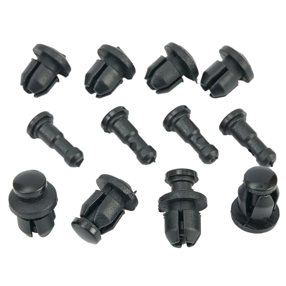 Tool Fairing Clips 8mm Hole Black For Blackbird CBR1100 For Pan-European ST 1300 Replace Practical For Honda