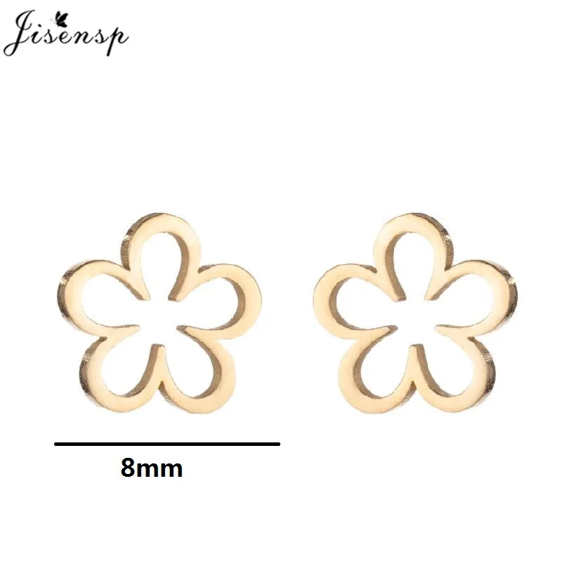 Серьги-гвоздики в форме цветка из нержавеющей стали, черные серьги в виде стрелы с черепом для женщин и девушек, пирсинг для ушей с тройной спиралью, ювелирные изделия