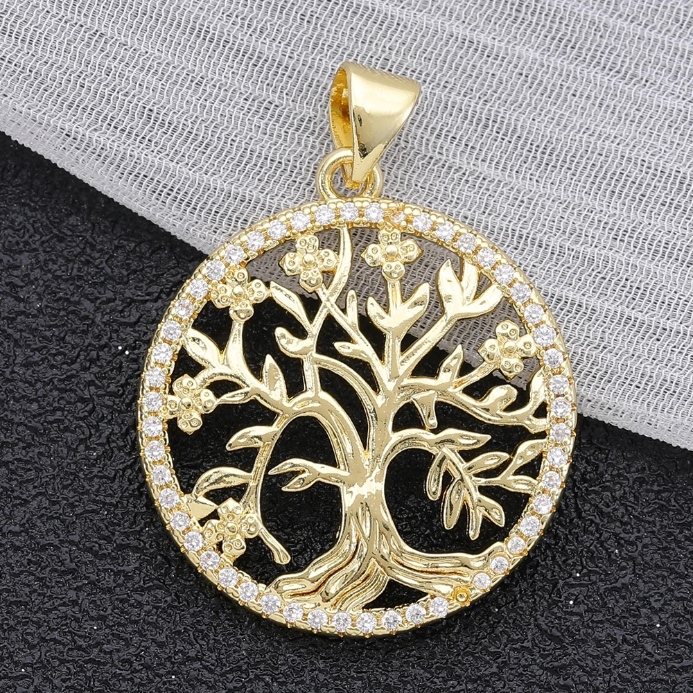 Juya Handmade Trendy Pendants Supplies Cubic Zirconia Muslim Allah Crescent Moon Star Charms For DIY Needlework Jewlery Making