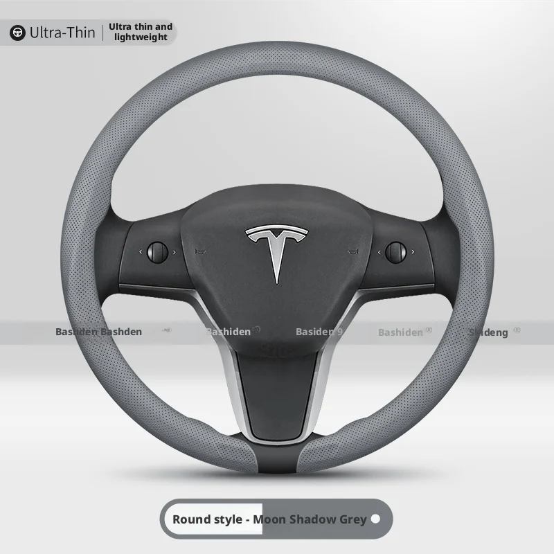 Lenkradbezug Rutschfest Atmungsaktiv Lenkrad-Zubehör für Tesla Model 3, Model X, Model S und Model Y (2019-2026)