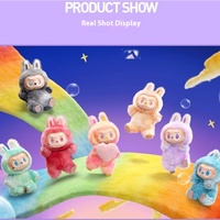 1:1 High Quality Labubu 3rd Generation Series Front High-Energy Vinyl Face Plush Toy Series Blind Box Heartbeat Macaron 3rd